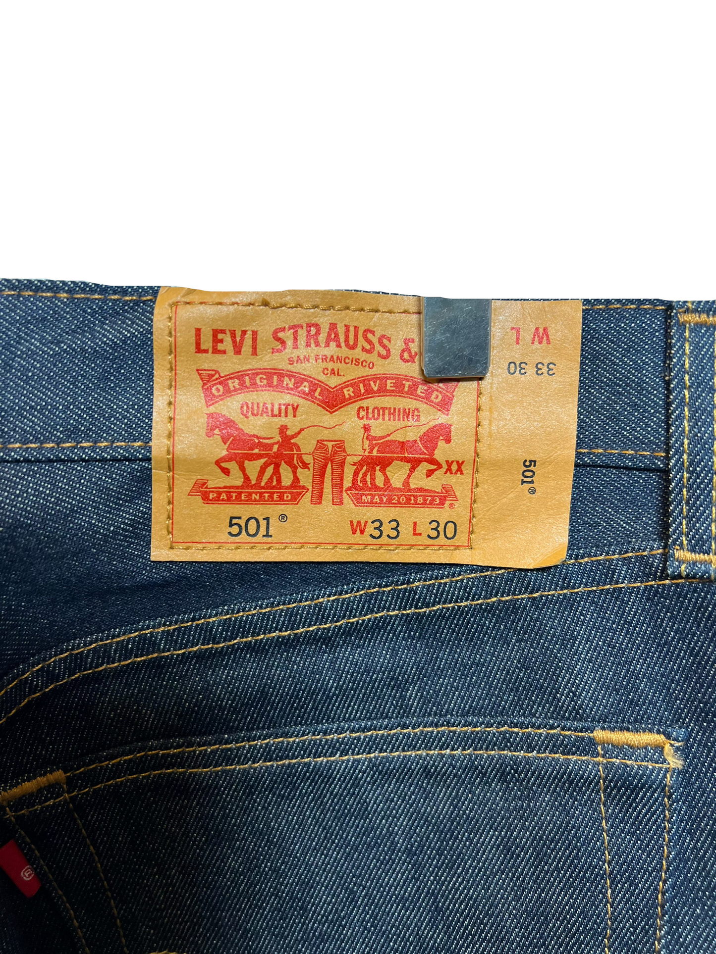 Levi's 501 Navy Jeans (33x30)