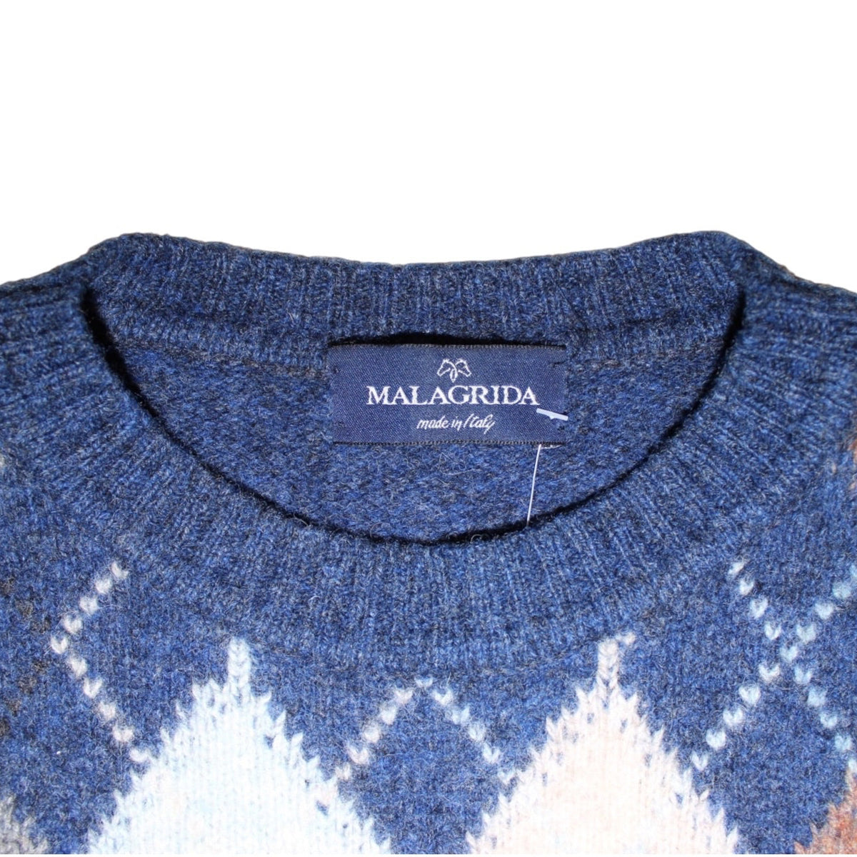 Malagrida Women's Argyle Sweater (Size L)