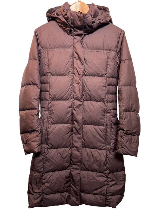 Patagonia Women's Burgundy Long Puffer Coat (Size S)