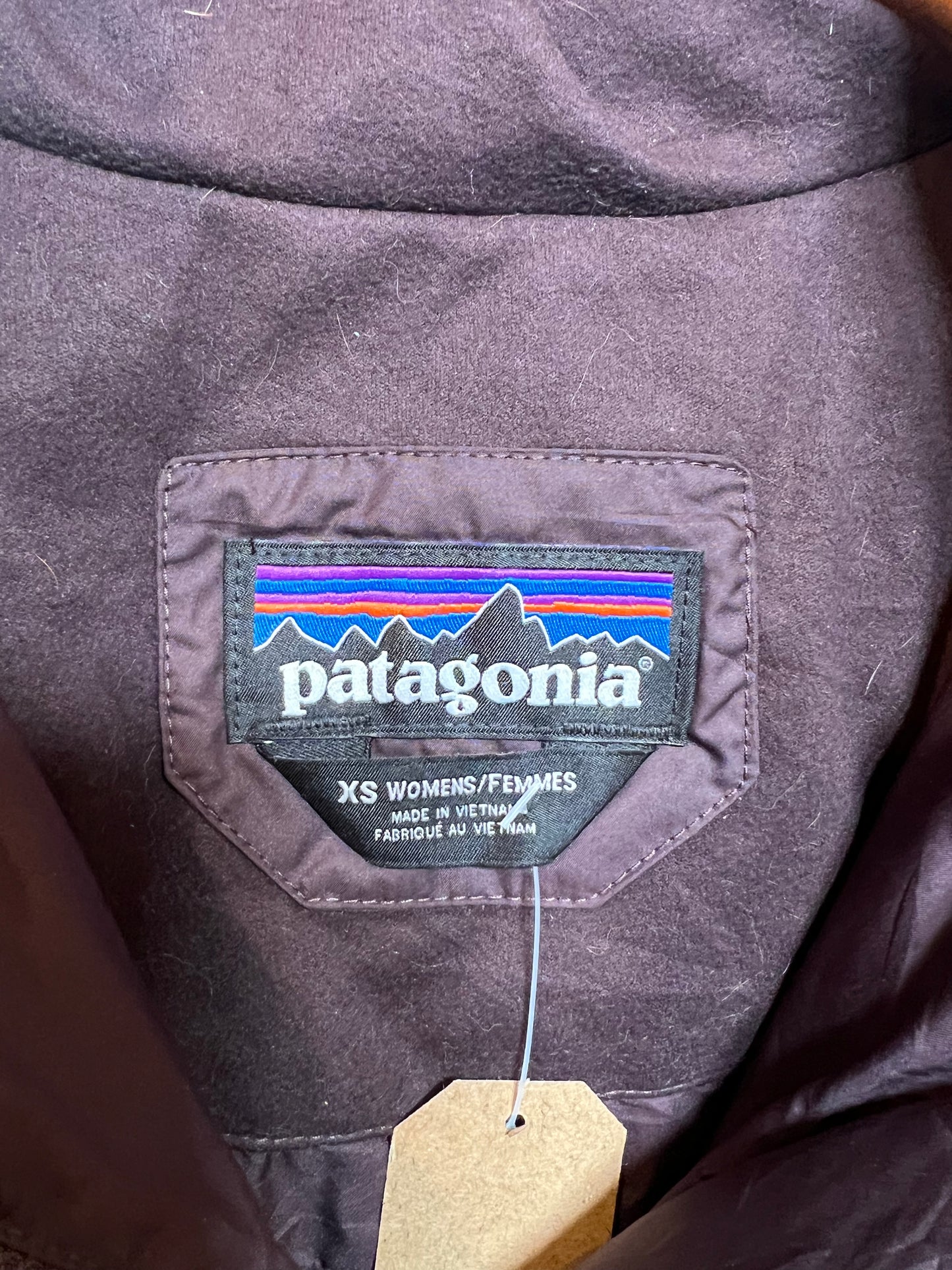 Patagonia Women's Burgundy Long Puffer Coat (Size S)