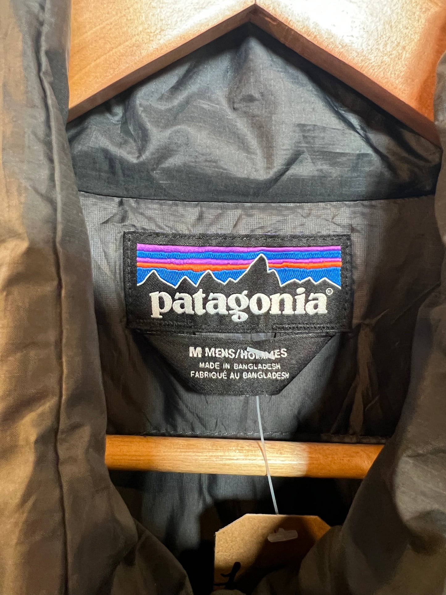 Patagonia Mens Grey Lightweight Puffer Coat (Size M)