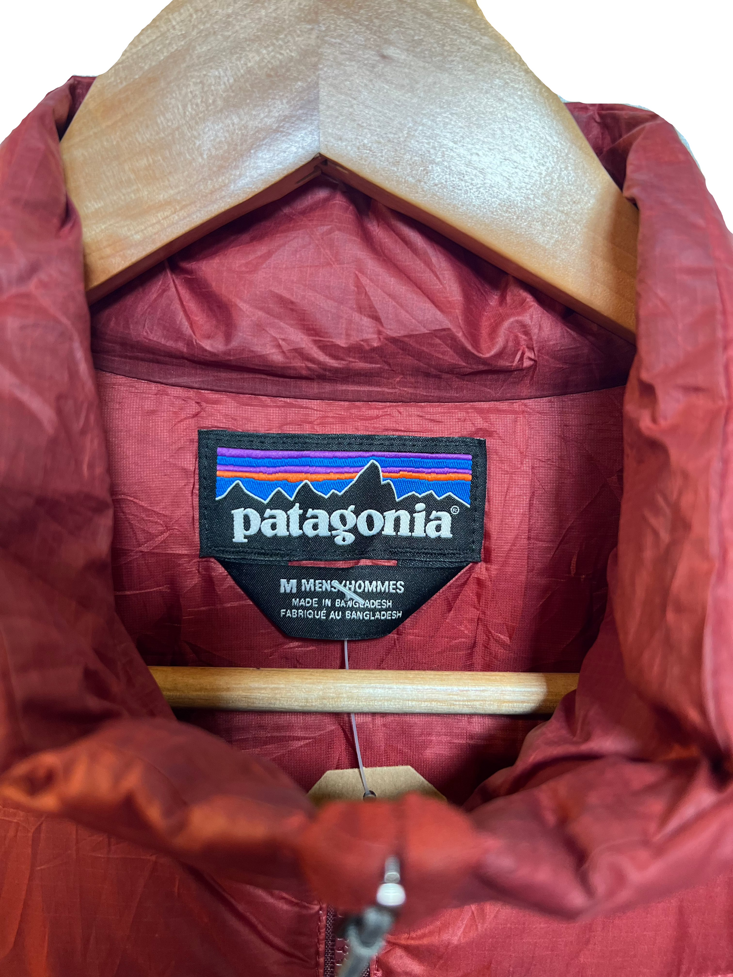 Patagonia Mens Red Lightweight Puffer (Size M)