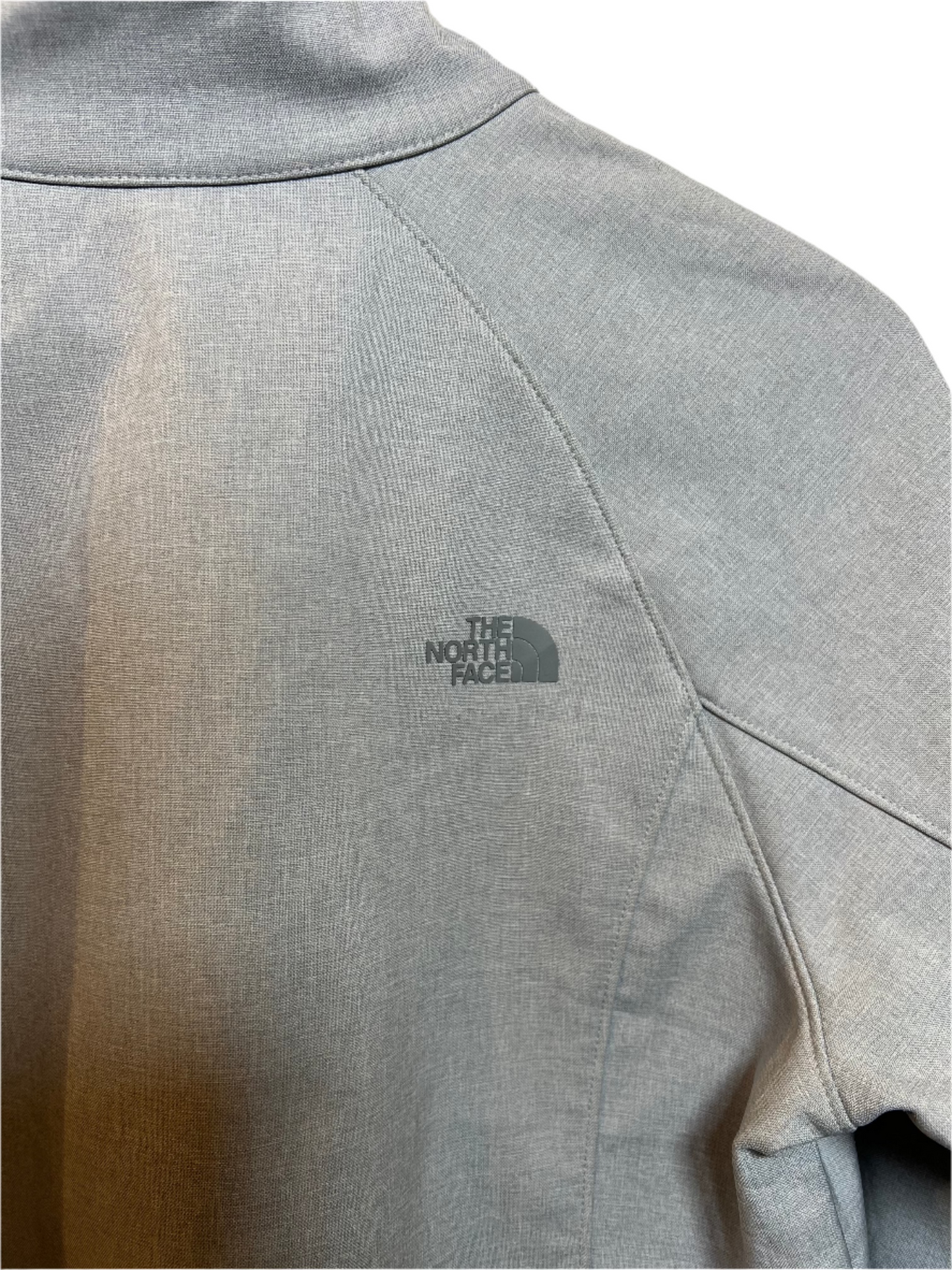 The North Face Women's Light Grey Jacket (Size L)