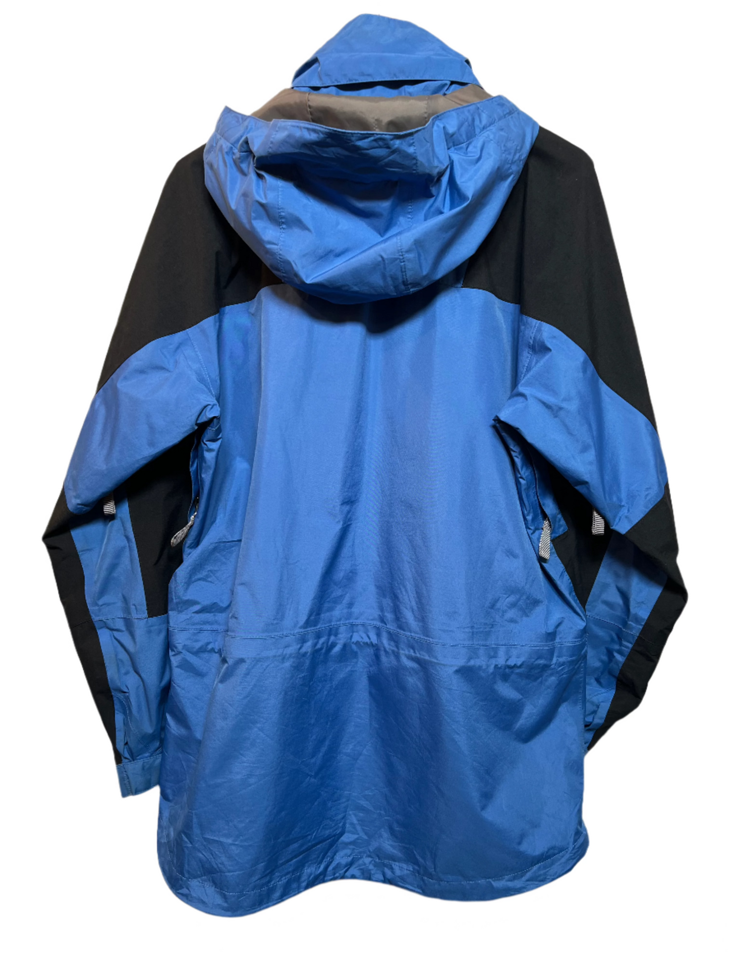 The North Face Women's Blue Black Rain Coat (Size L)