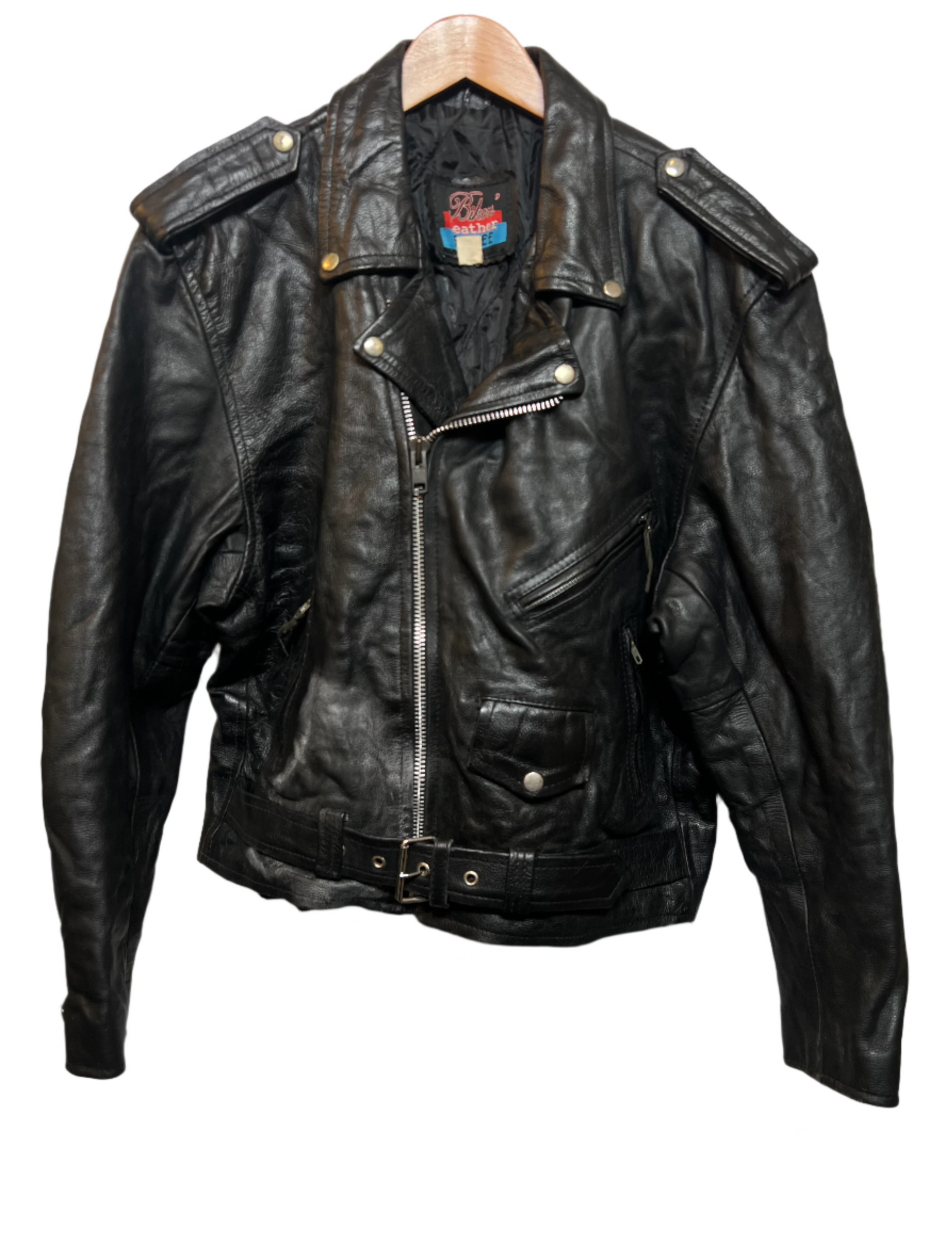 Leather Stuff Black Leather Biker Jacket (Size M) – Loft 68 Vintage