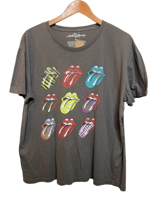 The Rolling Stones Mens Grey T Shirt (Size XL)