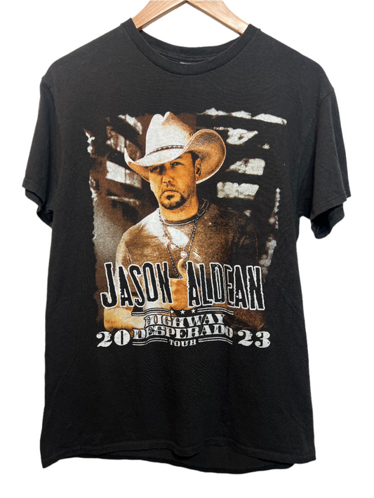 Jason Aldean Mens Black T Shirt (Size L)