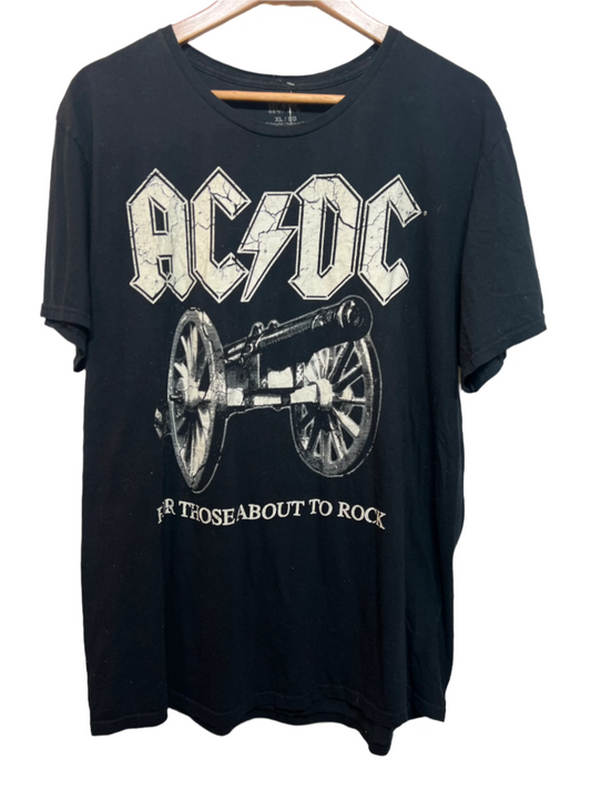 AC/DC Mens Black T Shirt (Size XL)