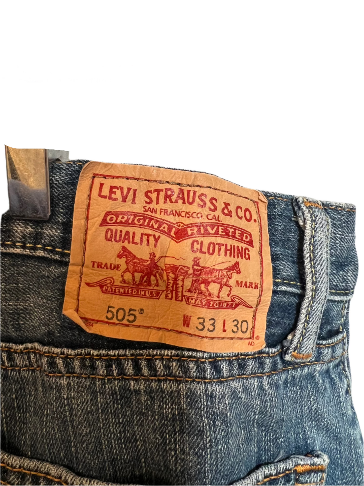 Levi 505 Blue Jeans (33x30)