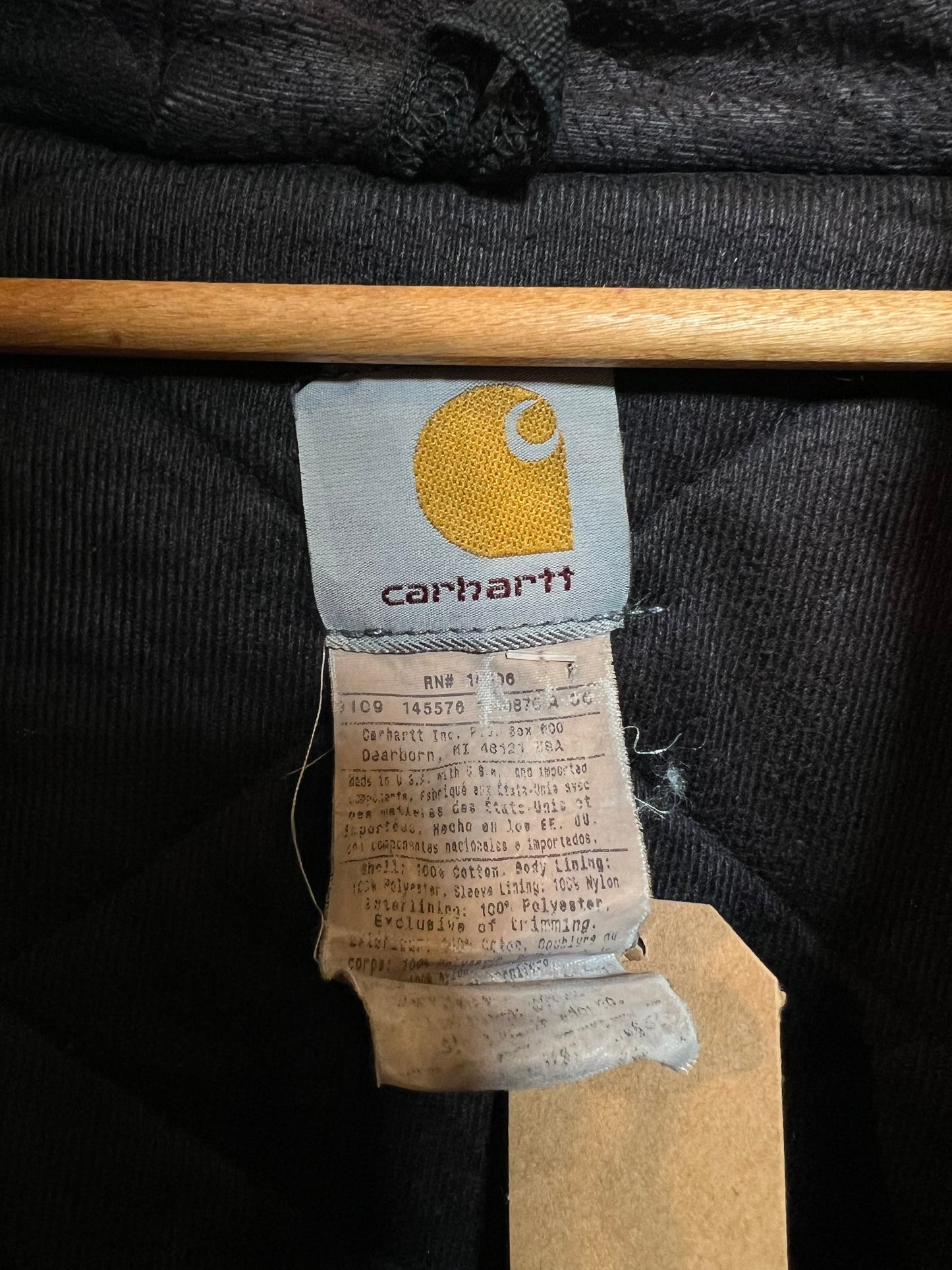 Carhartt Mens Black Jacket (Size L)