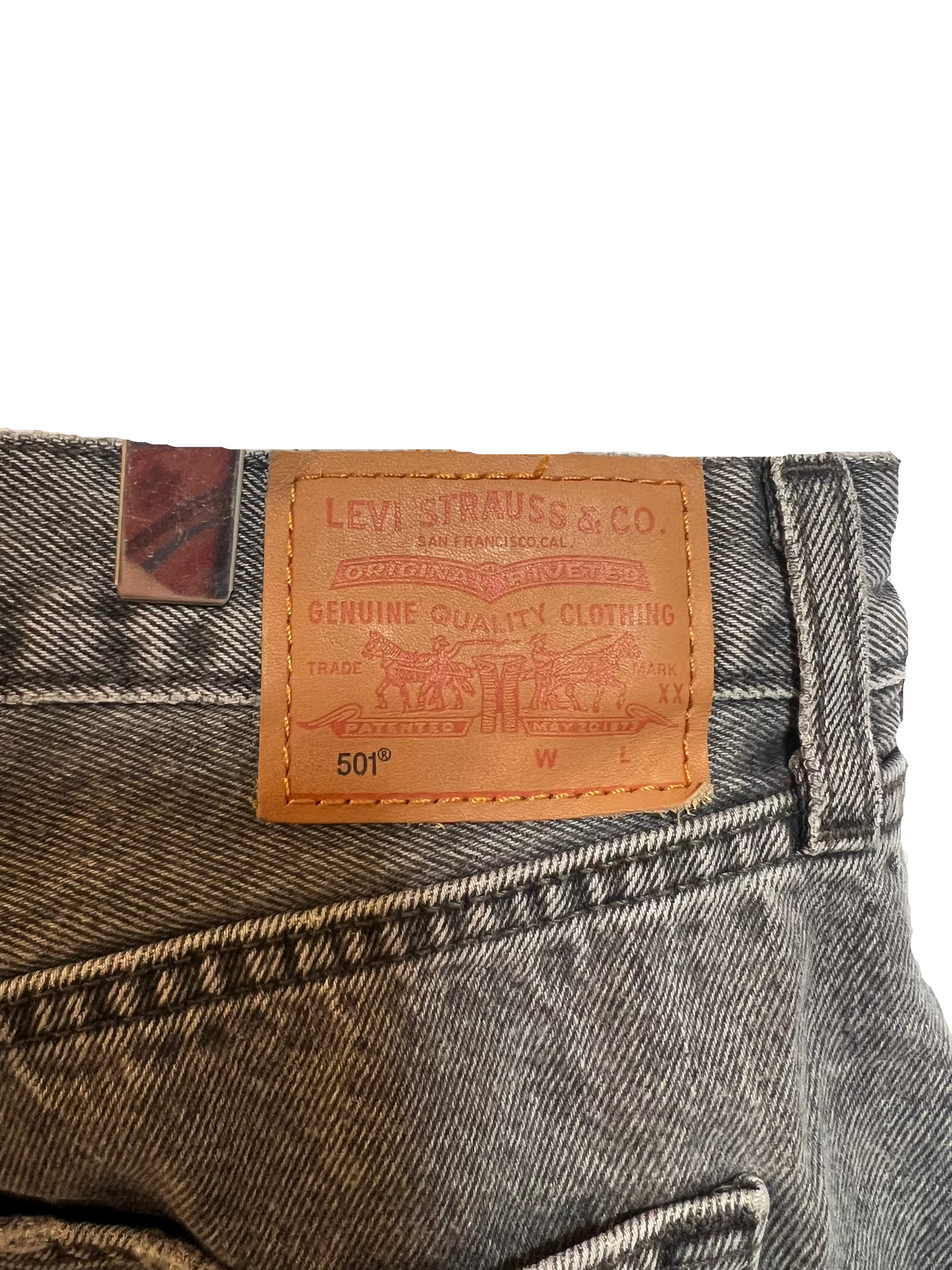 Levi 501 Grey Jeans (31x30)