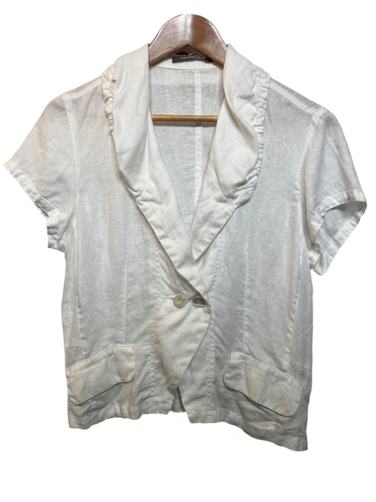 Sandwich Women's White Linen Blouse (Size M)