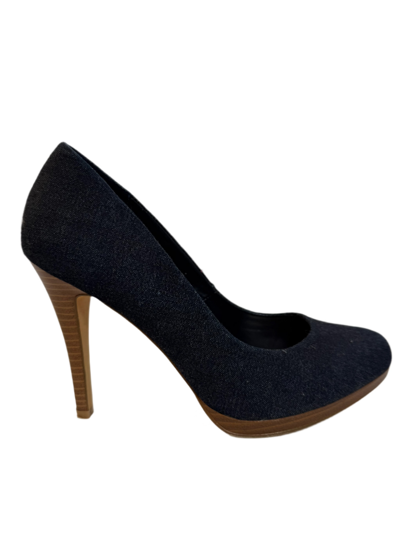 Pointed Toe Navy Heels (Size 6)