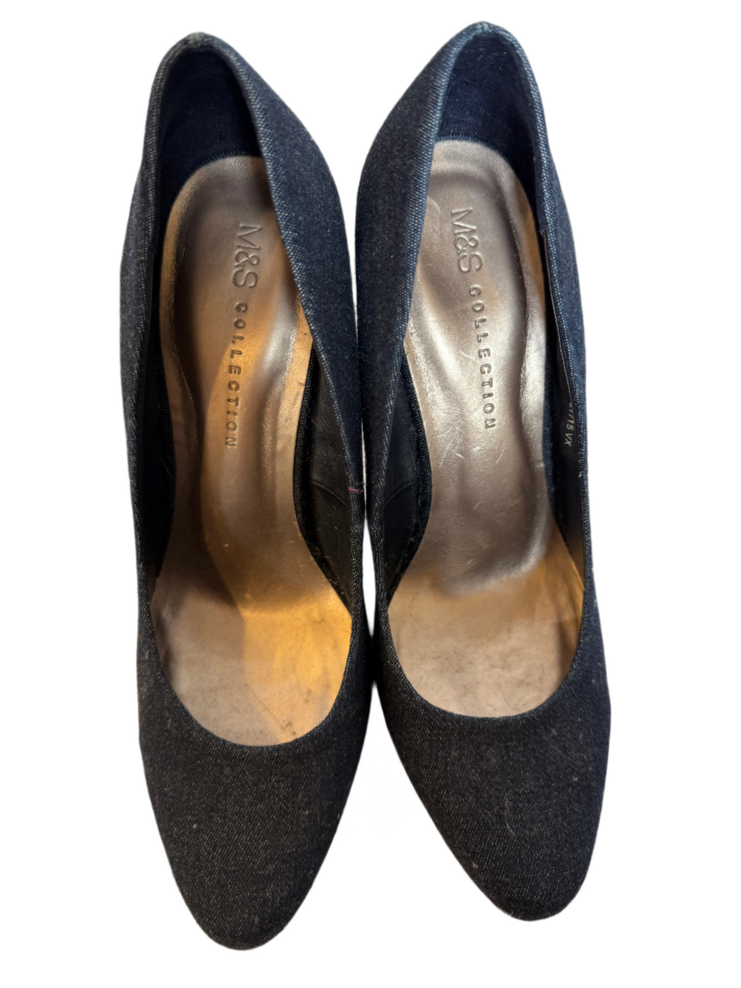 Pointed Toe Navy Heels (Size 6)