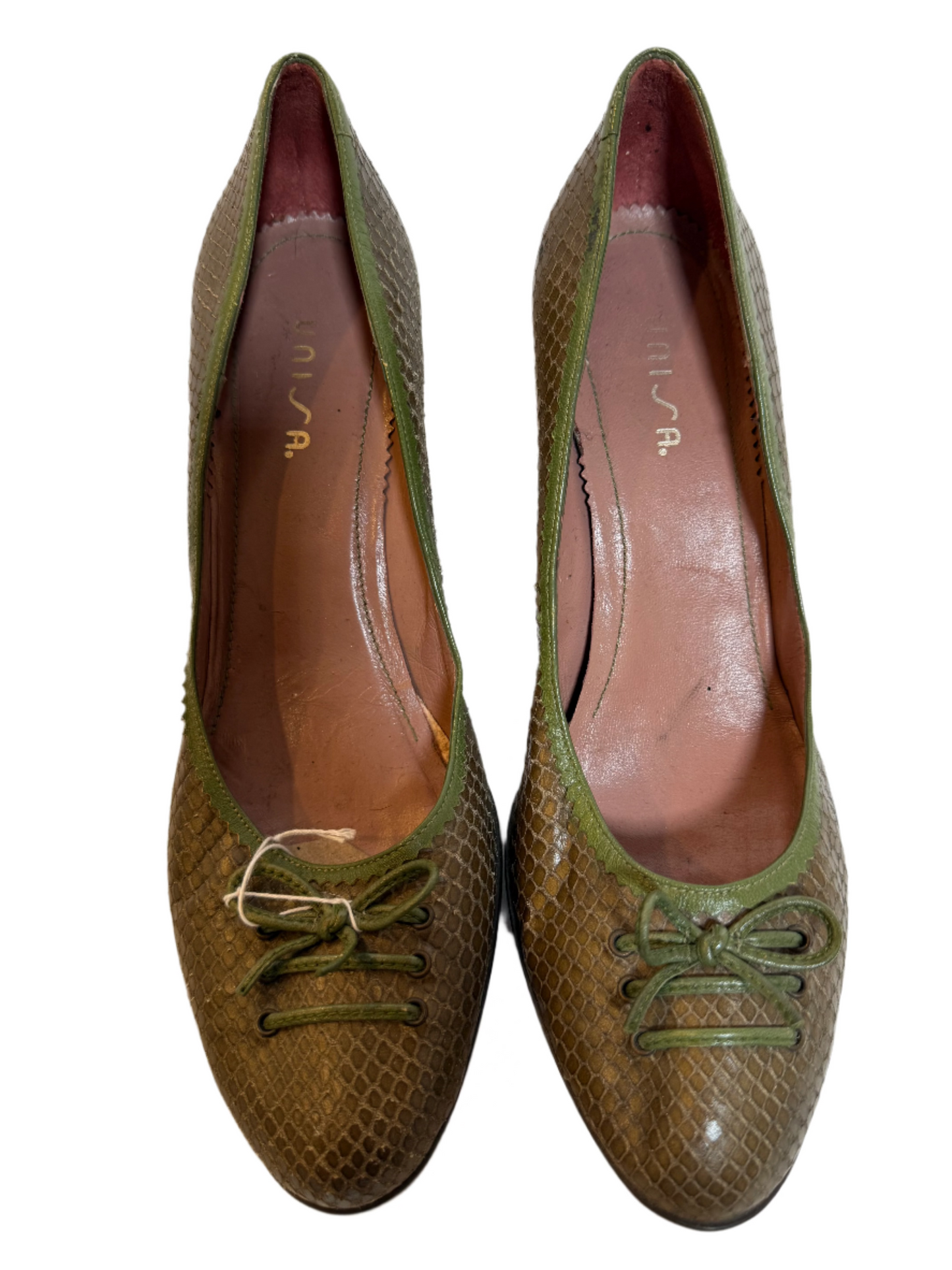 Unisa Snakeskin Pointed Heels (Size 8)