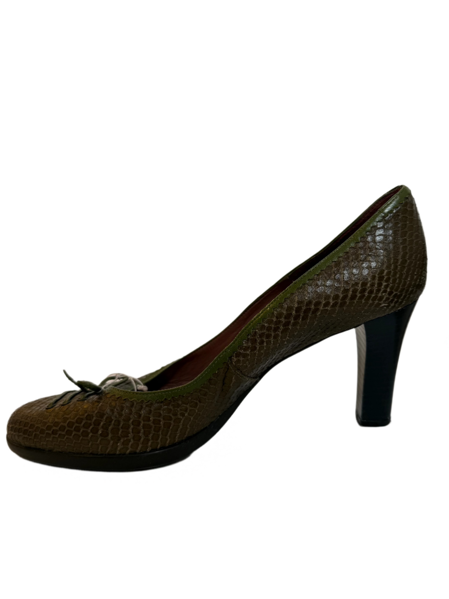 Unisa Snakeskin Pointed Heels (Size 8)