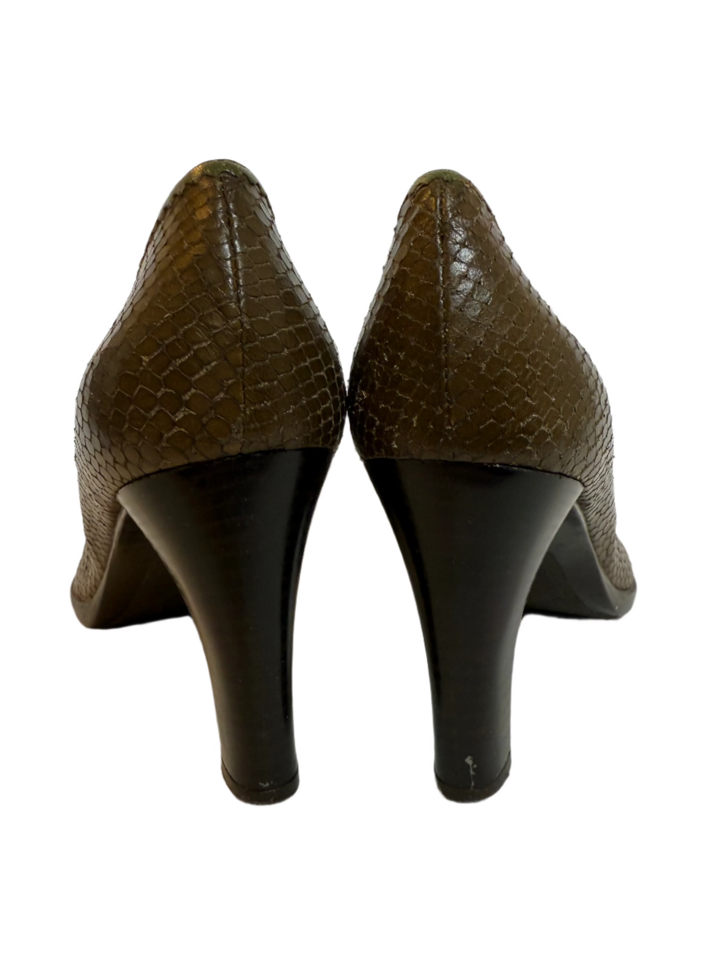 Unisa Snakeskin Pointed Heels (Size 8)