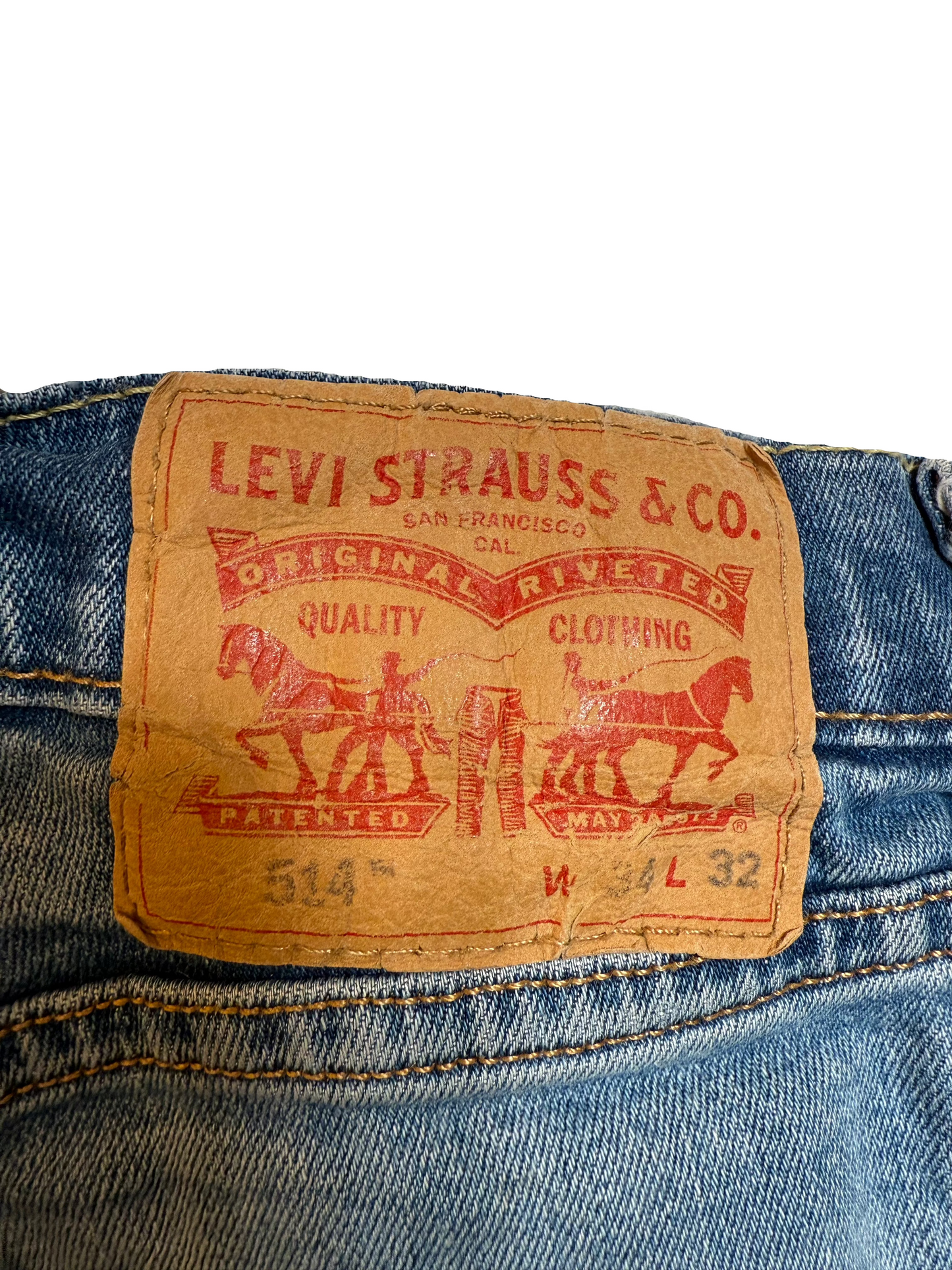 Levi 514 Blue Jeans (34x32)