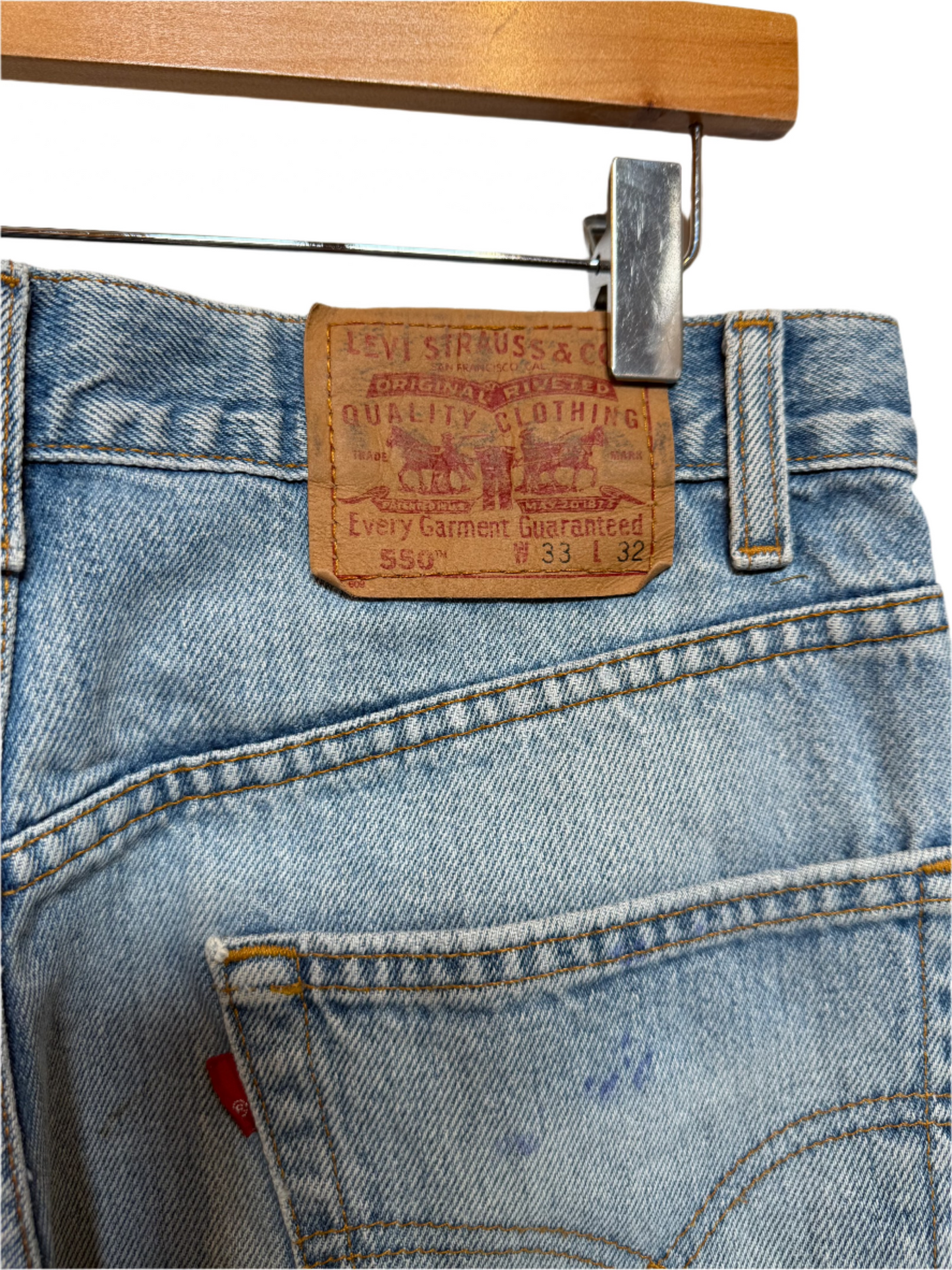 Levi 550 Blue Jeans (33x32)
