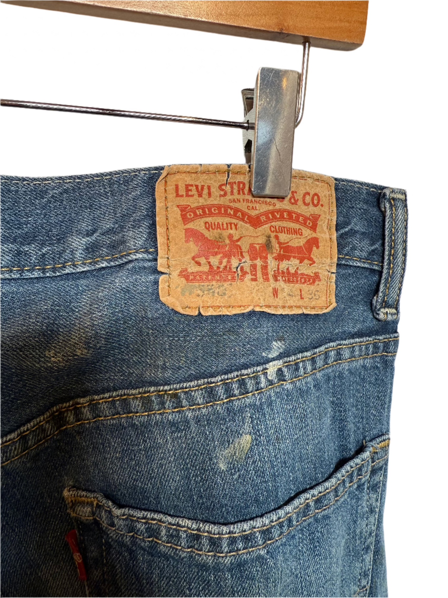 Levi 550 Blue Jeans (34x35)