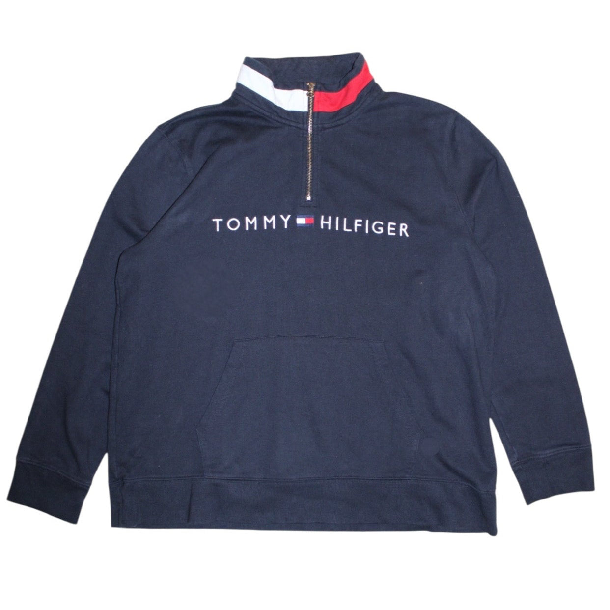 Tommy Hilfiger Quarter Zip Sweatshirt (Size XL)