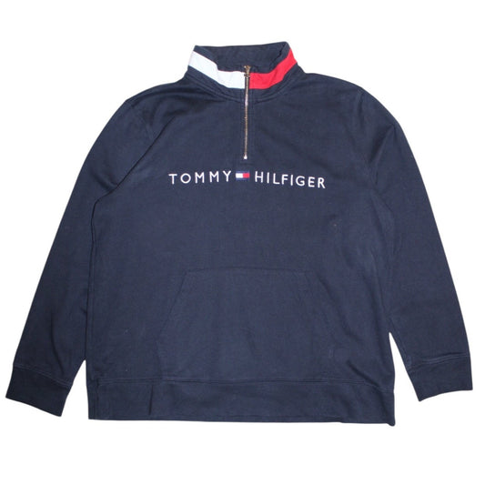 Tommy Hilfiger Quarter Zip Sweatshirt (Size XL)