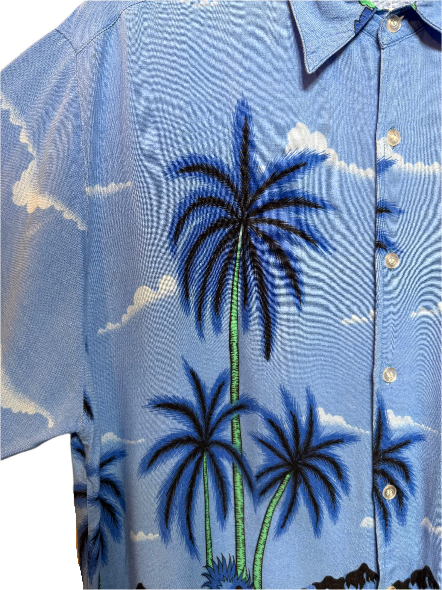 Blue Hawaiian Casual Shirt (Size L)