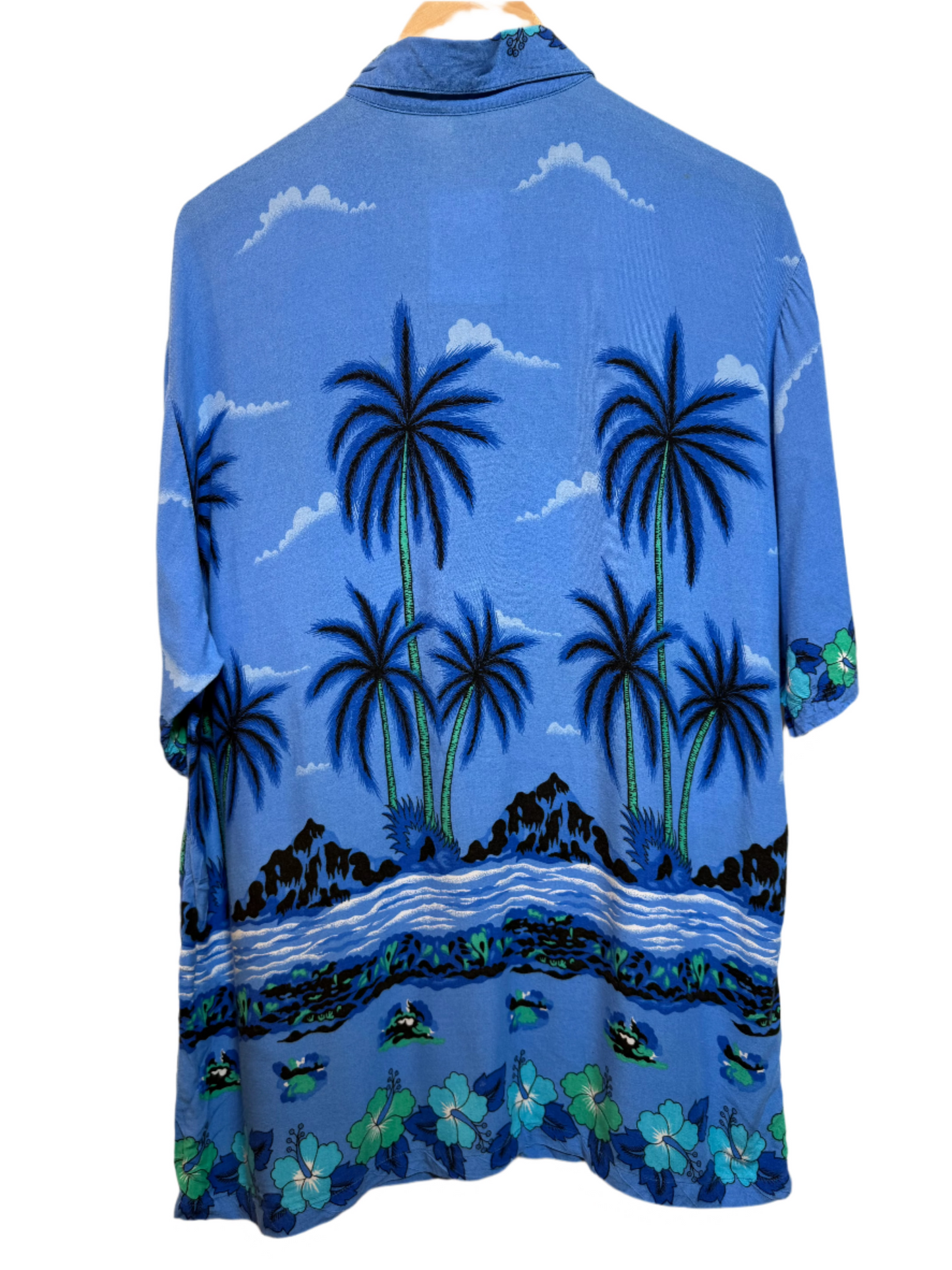 Blue Hawaiian Casual Shirt (Size L)