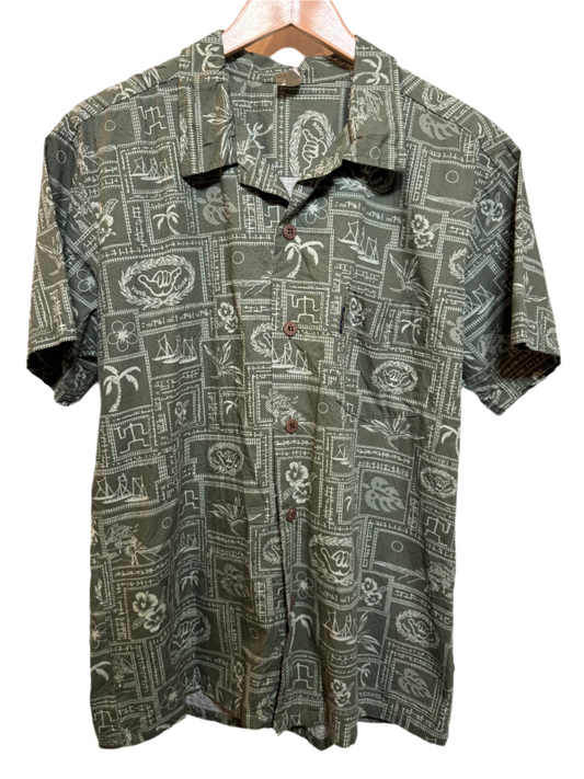 Palmwave Hawaii Mens Green Shirt (Size M)