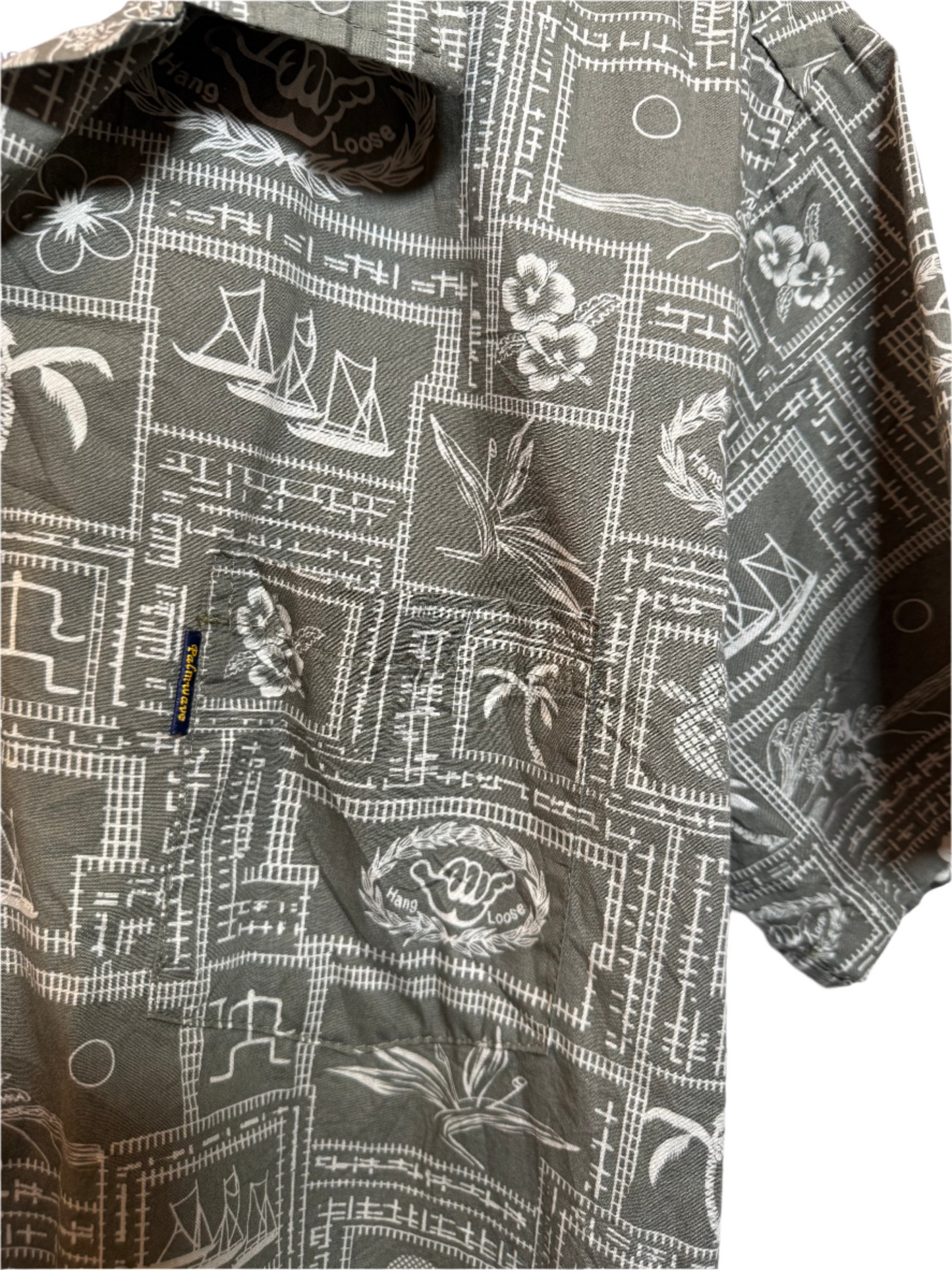 Palmwave Hawaii Mens Green Shirt (Size M)