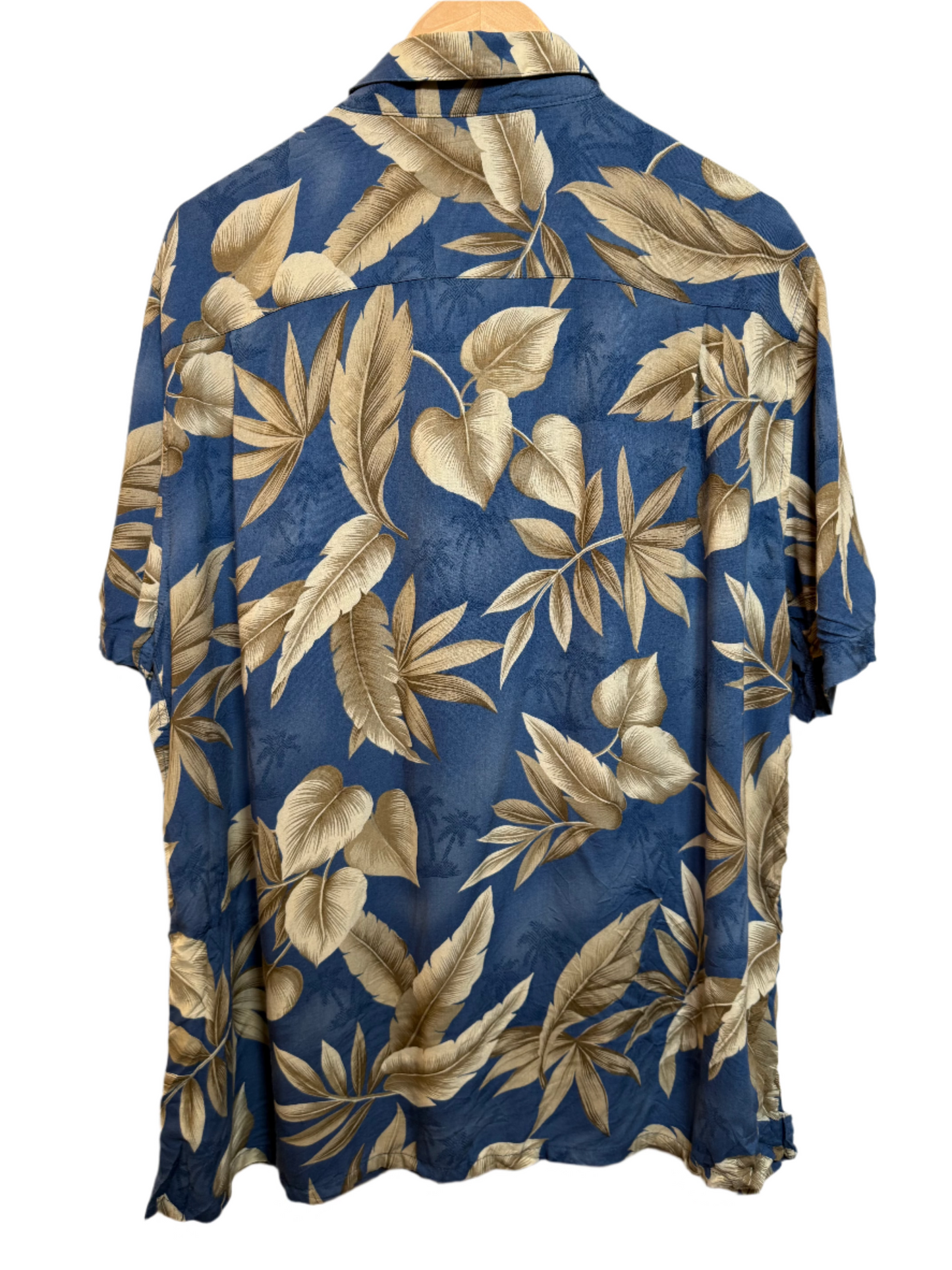 Croft & Barrow Mens Blue Hawaiian Shirt (Size XL)