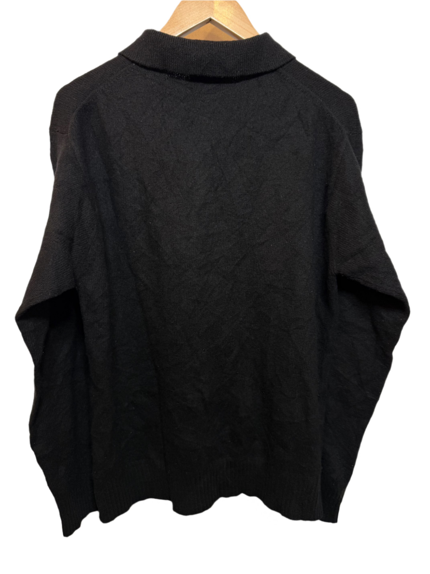 Tommy Hilfiger Women's Black Collared (Size L)