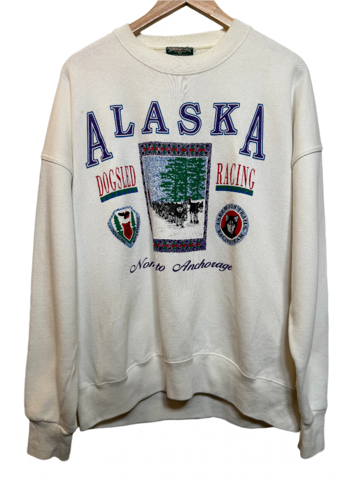 Alaska Mens White Sweatshirt (Size XL)