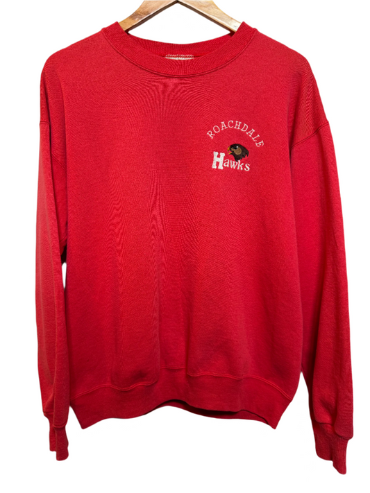 Roachdale Hawks Mens Red Sweatshirt (Size L)