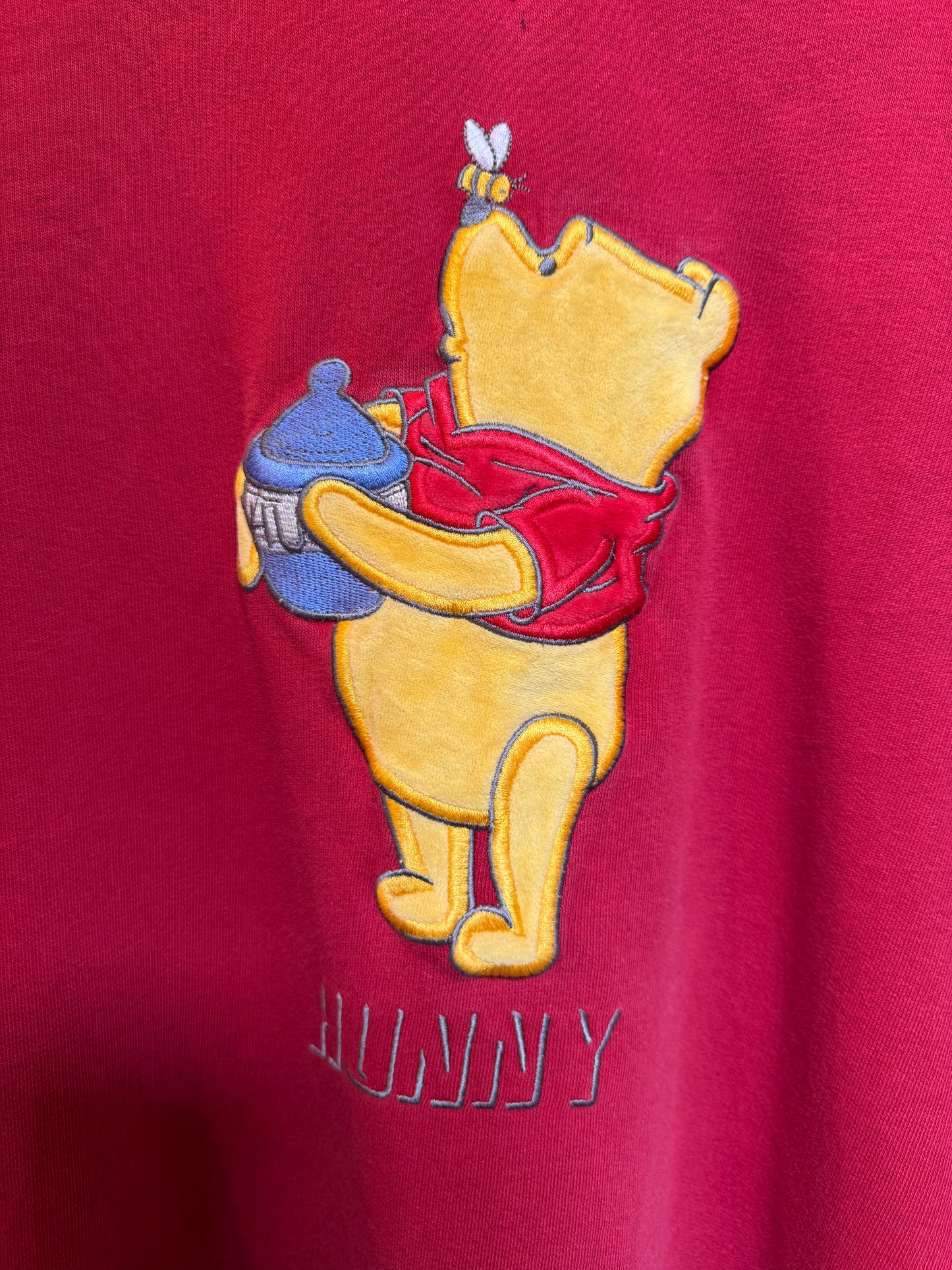 Disney Winnie the Pooh Mens Red Sweatshirt (Size L)