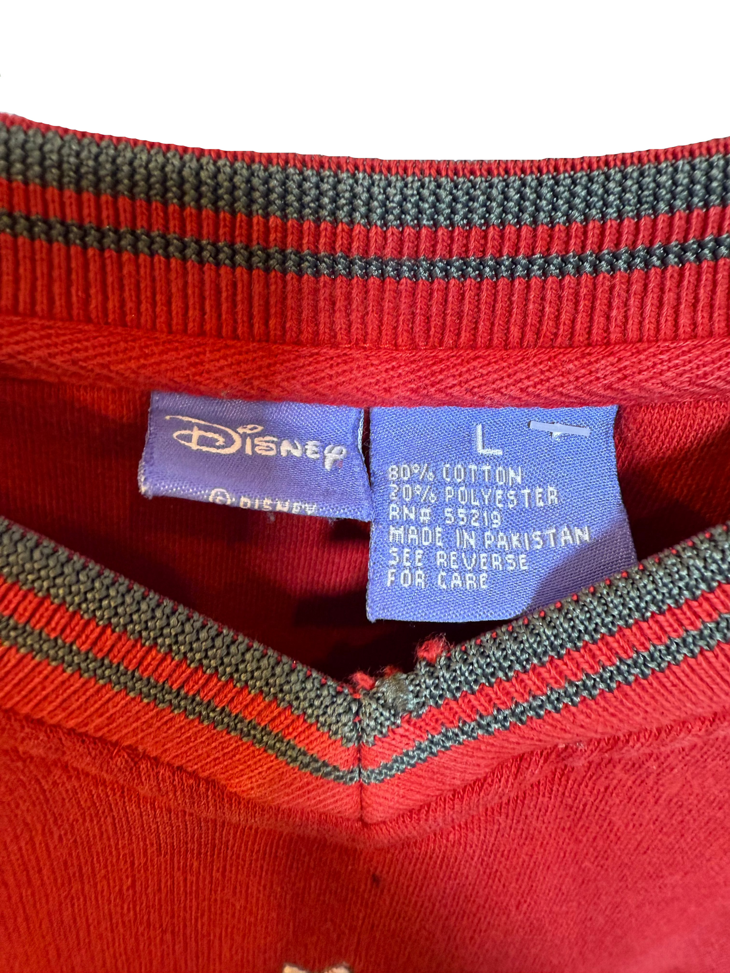 Disney Winnie the Pooh Mens Red Sweatshirt (Size L)