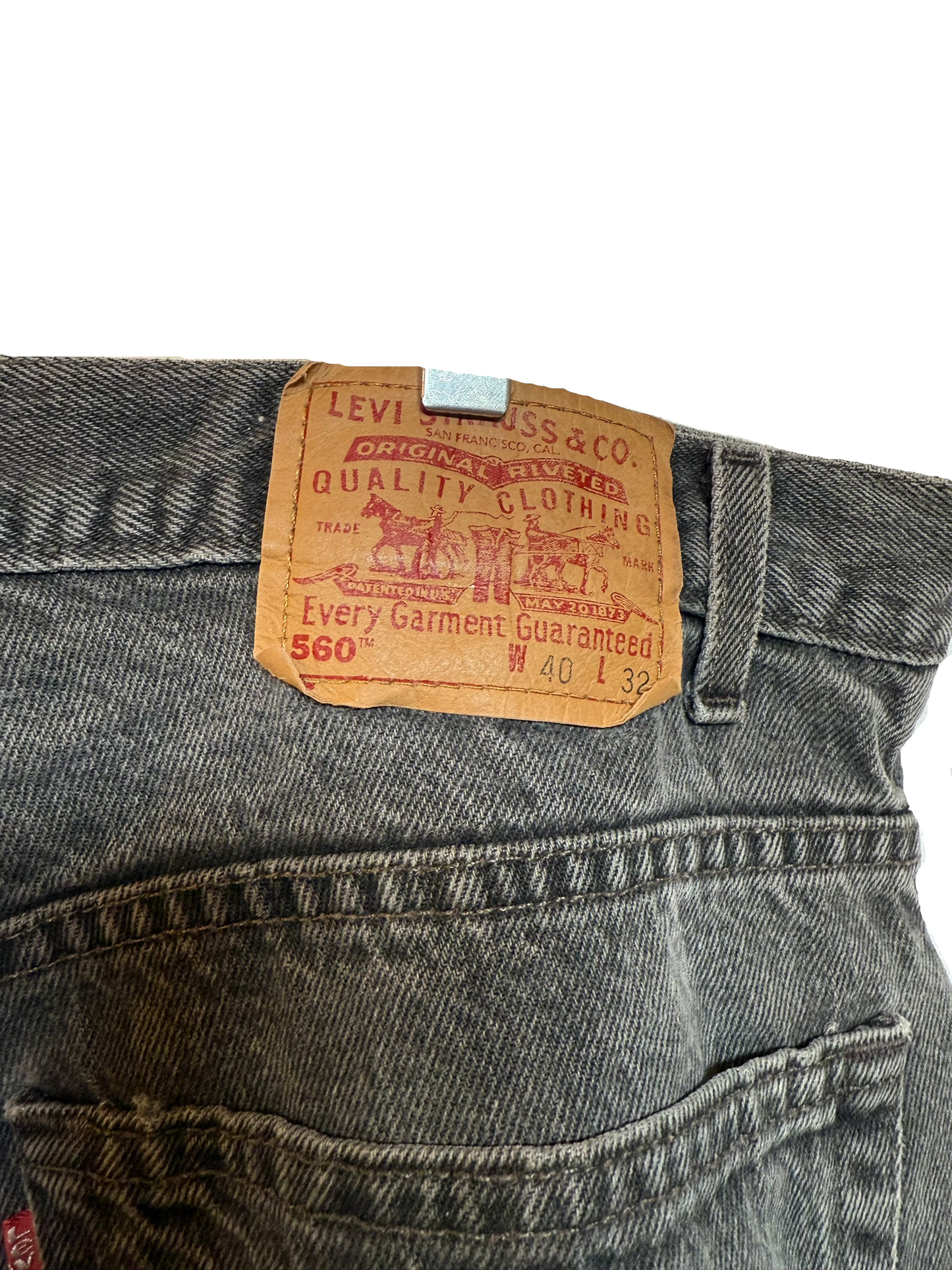 Levi 560 Black Jeans (40x32)