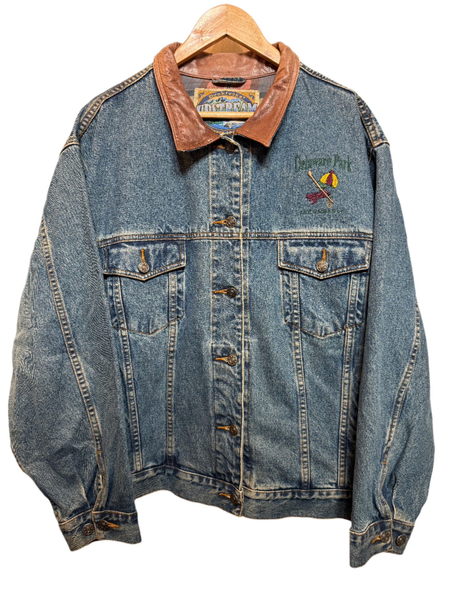 Upstream Women's Blue Denim Jacket (Size XL)