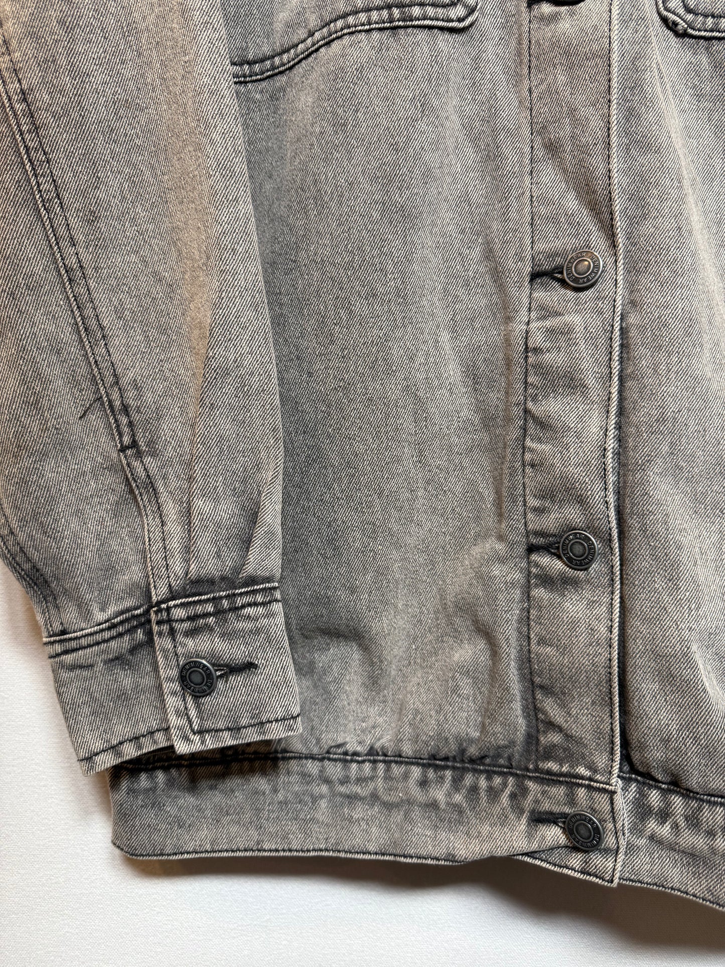 Stoosh Mens Grey Denim Jacket (Size M)