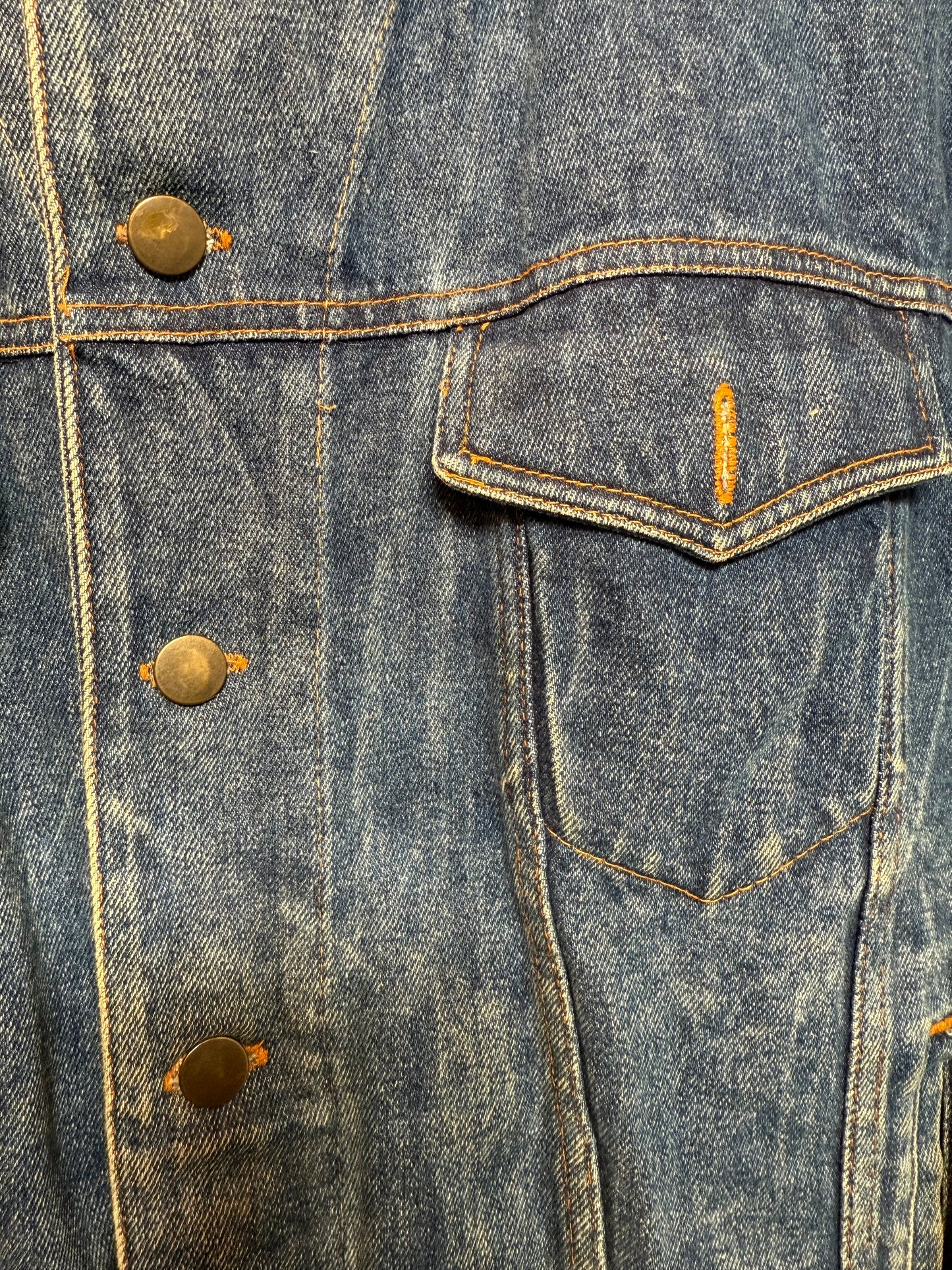 Expressions Mens Dark Blue Denim Jacket (Size M)