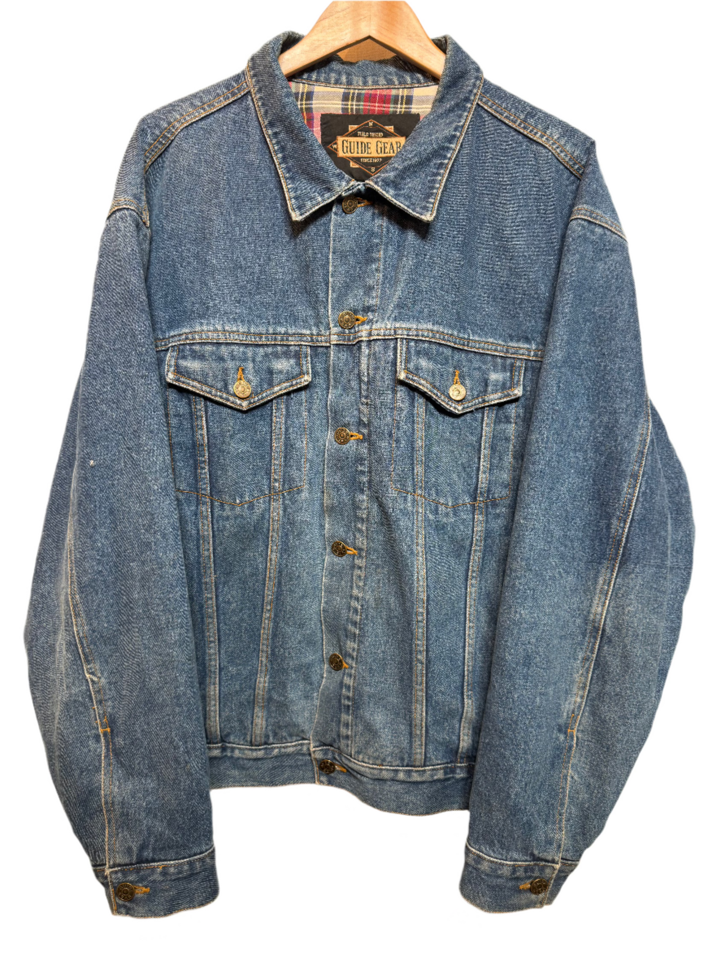 Guide Gear Mens Blue Denim Jacket (Size XL)