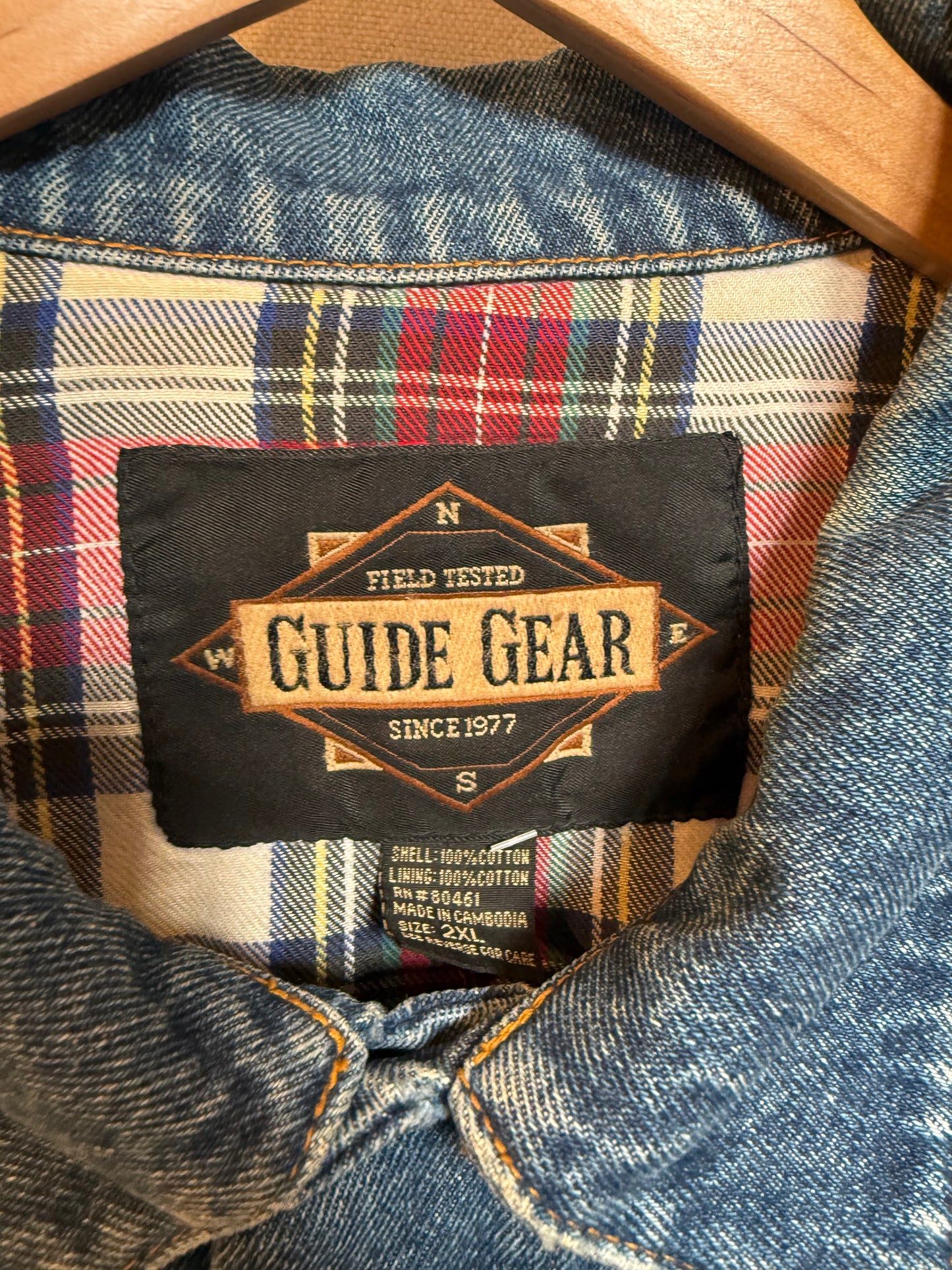 Guide Gear Mens Blue Denim Jacket (Size XL)