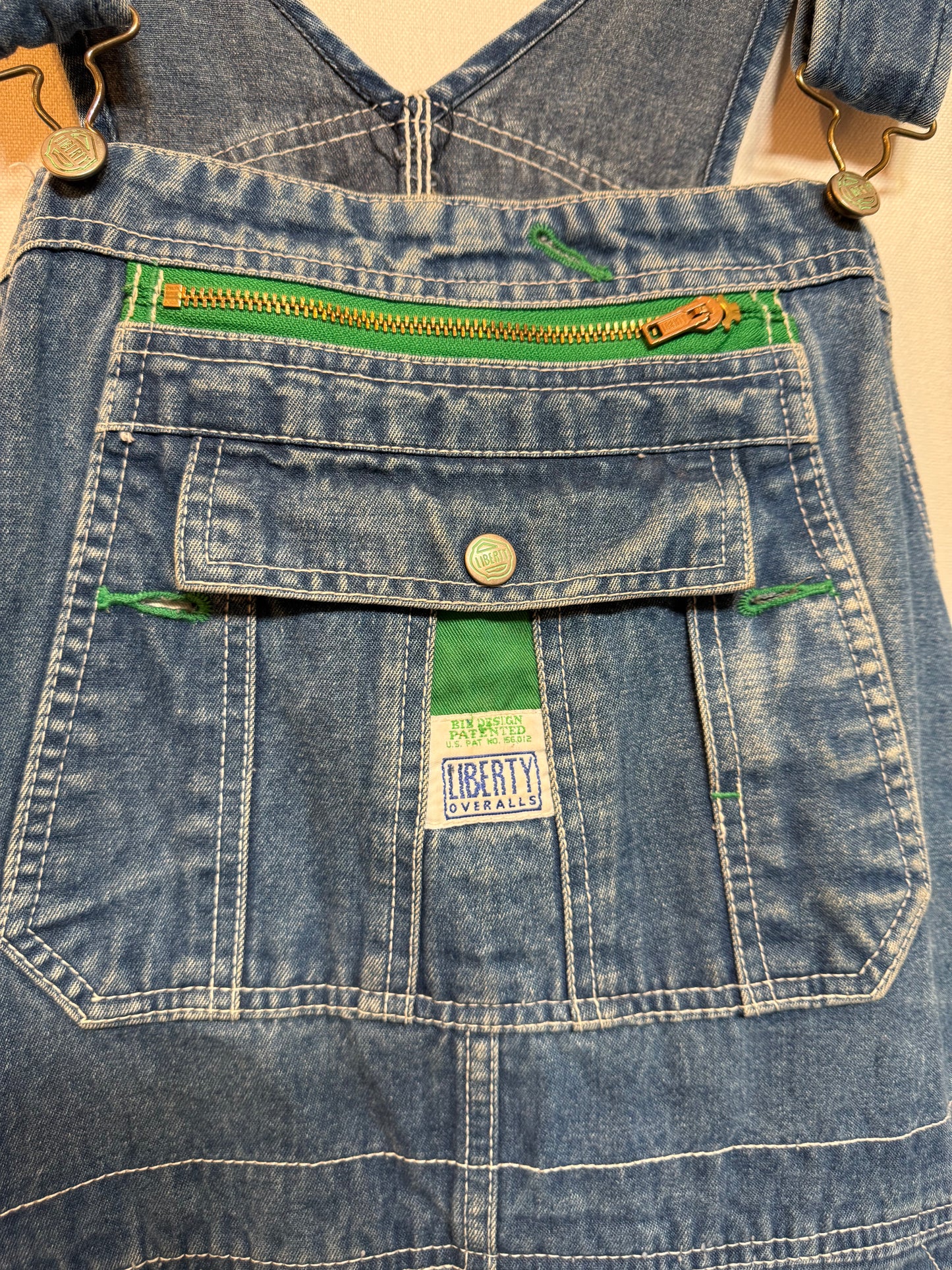 Liberty Overalls Blue Denim Dungarees (Size L)