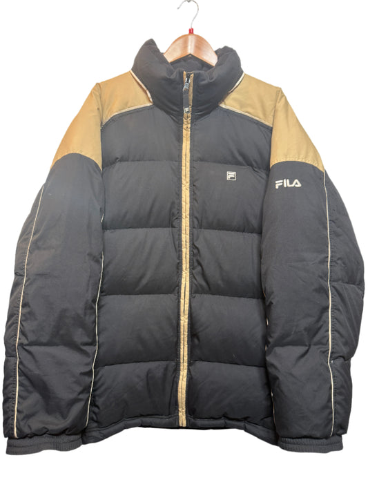 Fila Mens Black Puffer Coat (Size L)