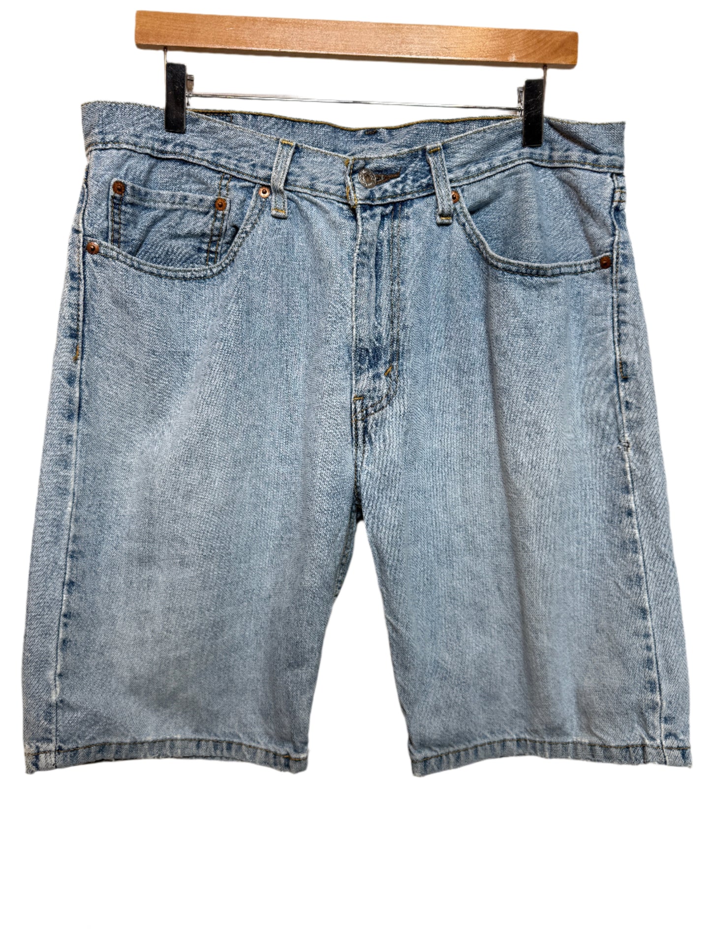 Levi 505 Mens Blue Denim Shorts (W36)