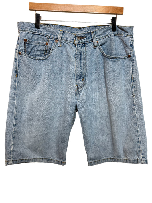Levi 505 Mens Blue Denim Shorts (W36)