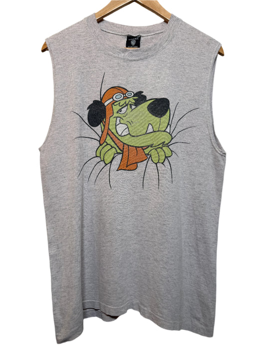 Hanna Barbera Muttley Dog Mens Grey Sleeveless Shirt (Size M)