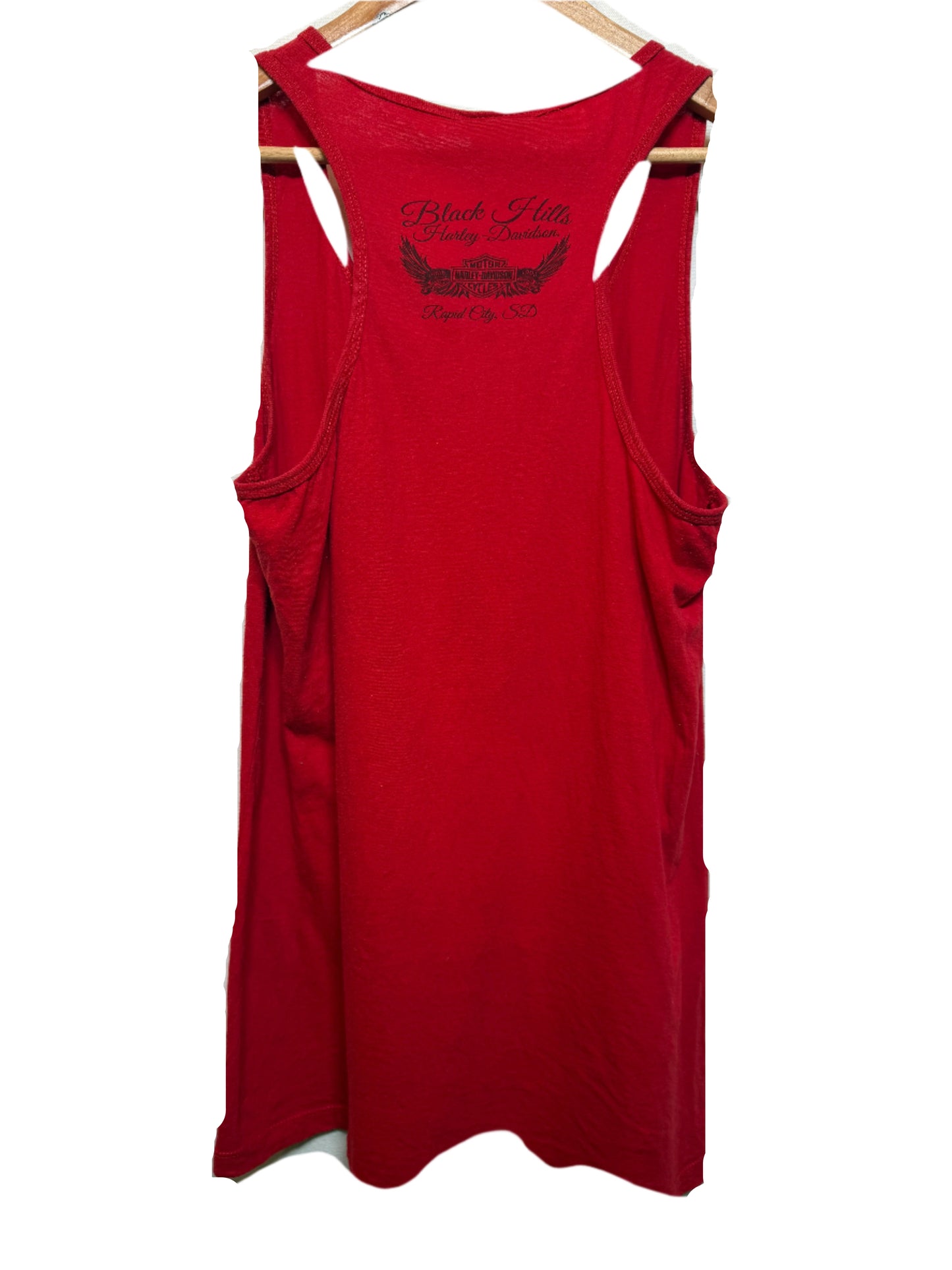 Harley Davidson Women's Red Vest Top (Size XL)