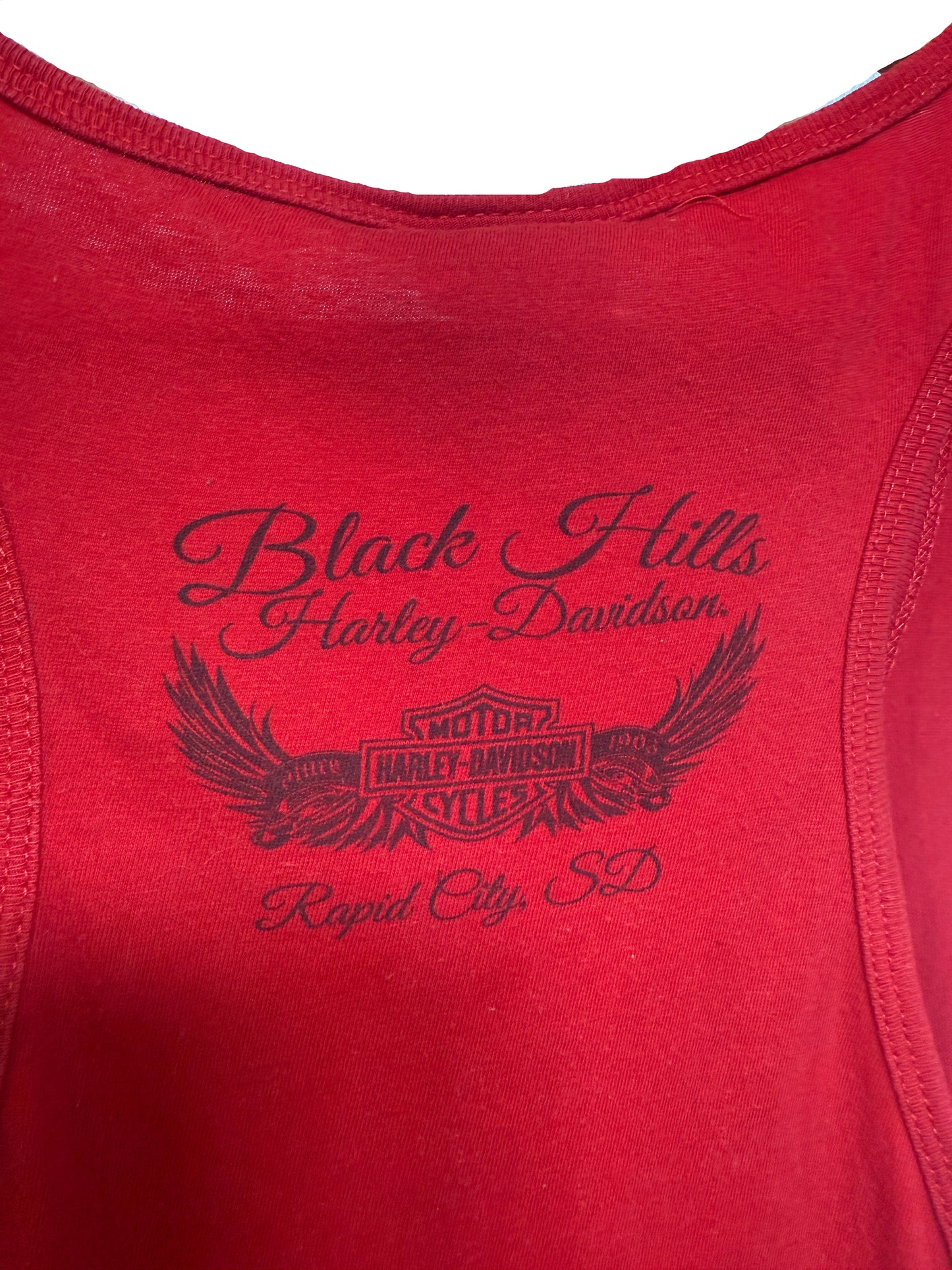 Harley Davidson Women's Red Vest Top (Size XL)