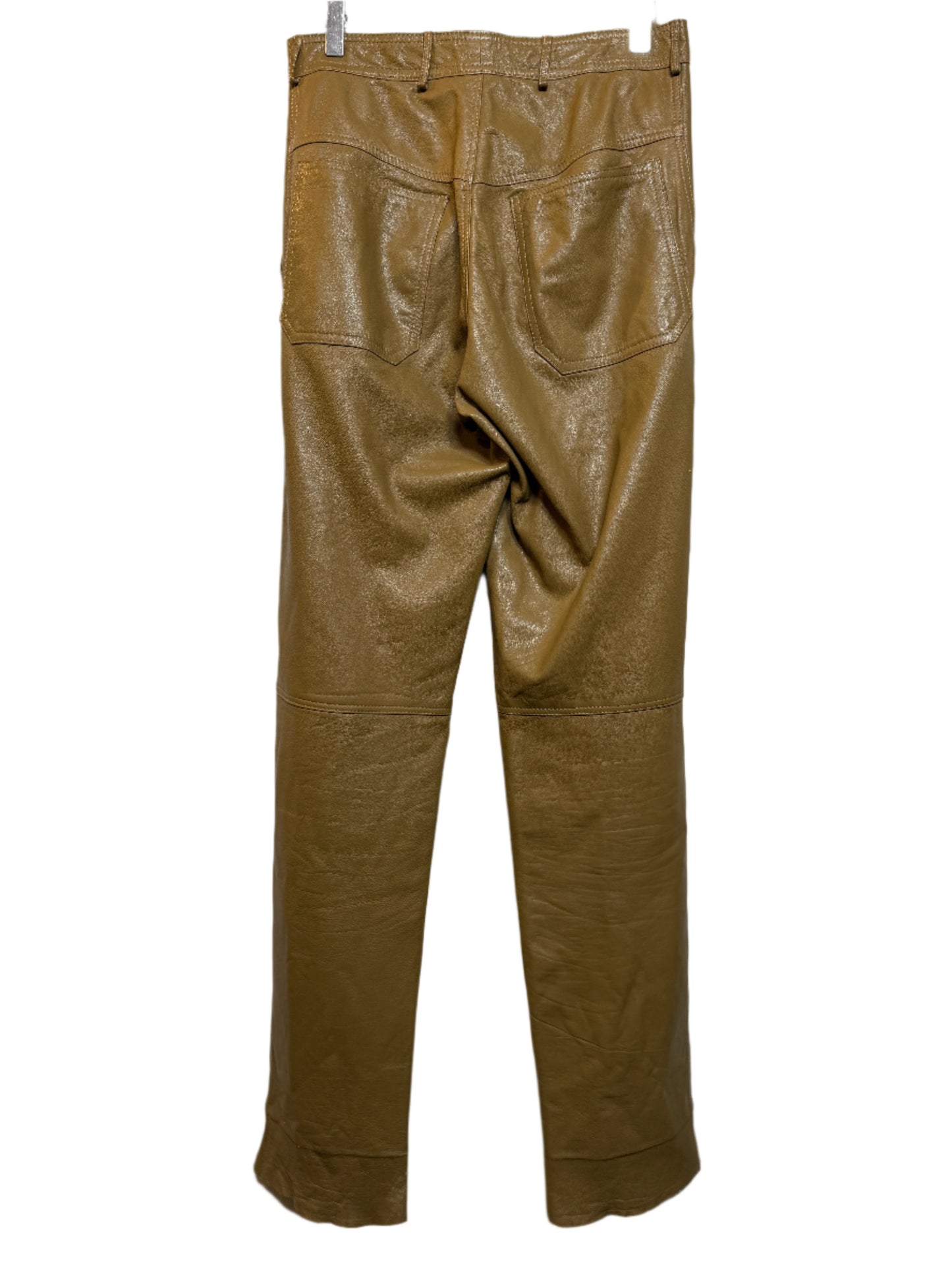 Brown Leather Women's Trousers (30x33)